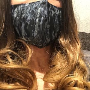 Outer Polyester 100% inner cotton 100% face mask